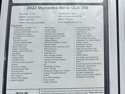Used 2022 Mercedes-Benz GLE 350 4MATIC image 20