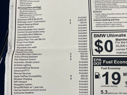 Used 2018 BMW M4 Convertible RWD image 11