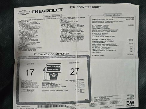 Used 2007 Chevrolet Corvette Coupe w/ Preferred Equipment Group RWD image 15