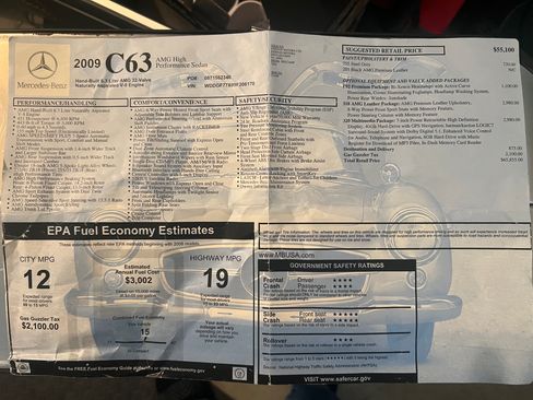 Used 2009 Mercedes-Benz C 63 AMG Sedan image 13