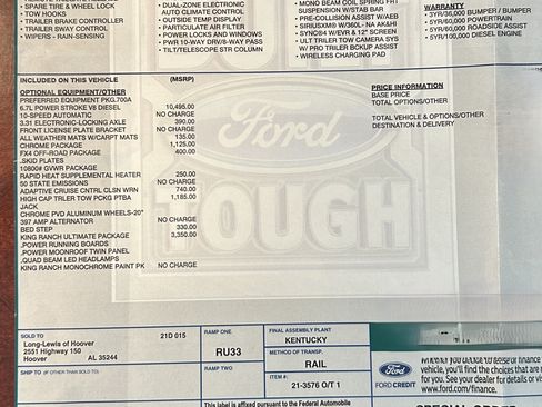 Used 2022 Ford F250 King Ranch w/ King Ranch Ultimate Package image 31