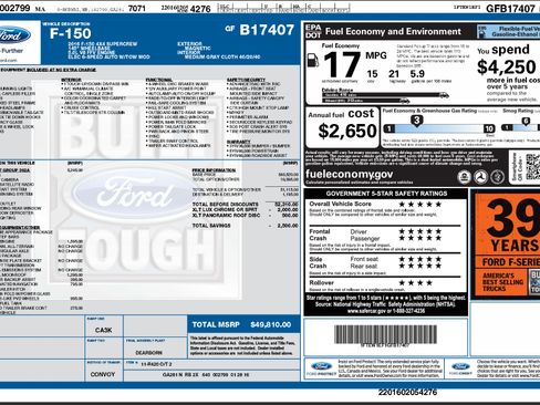 Used 2016 Ford F150 XLT w/ Equipment Group 302A Luxury AWD/4WD image 24