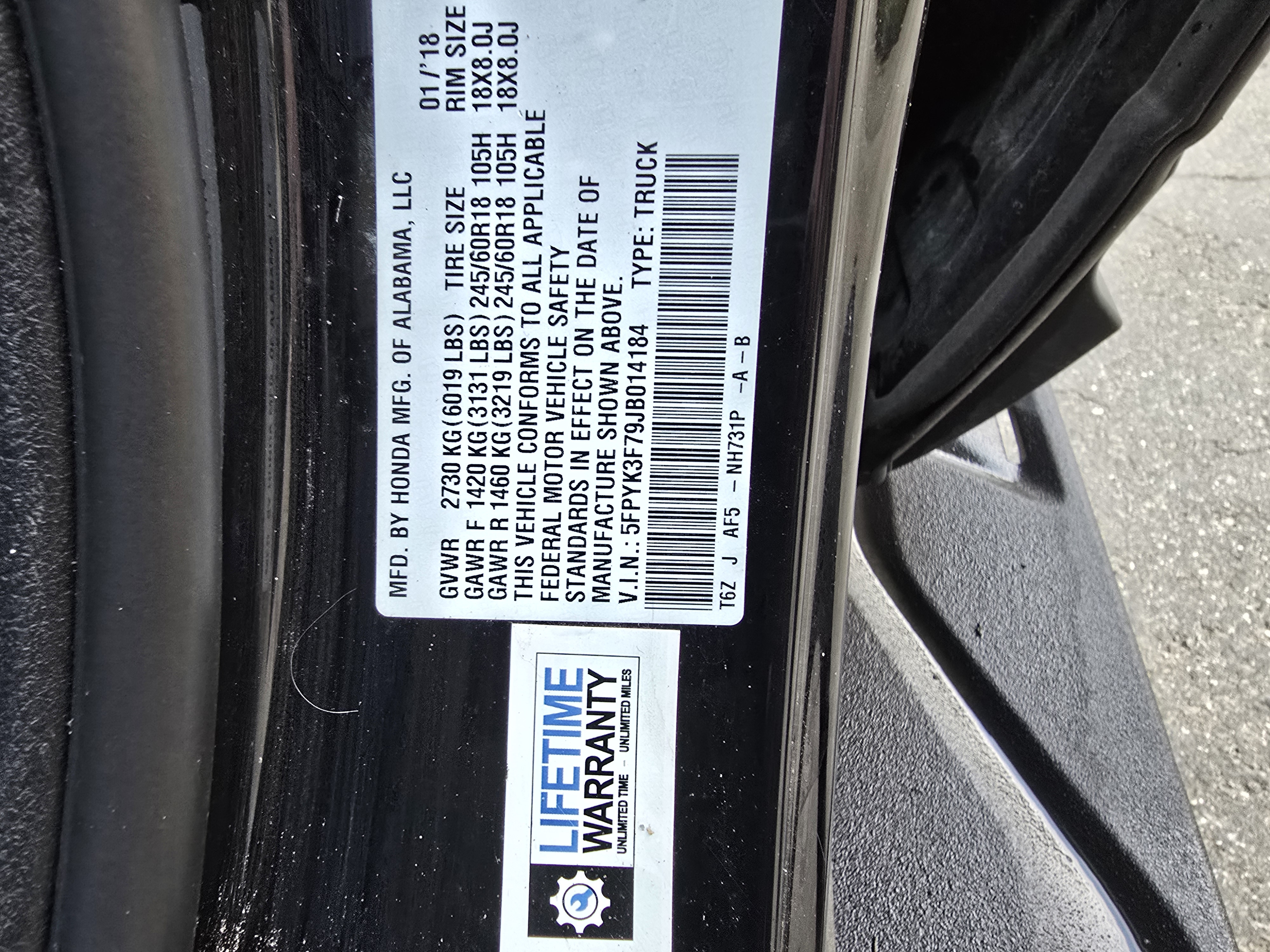 Used 2018 Honda Ridgeline RTL-E image 15
