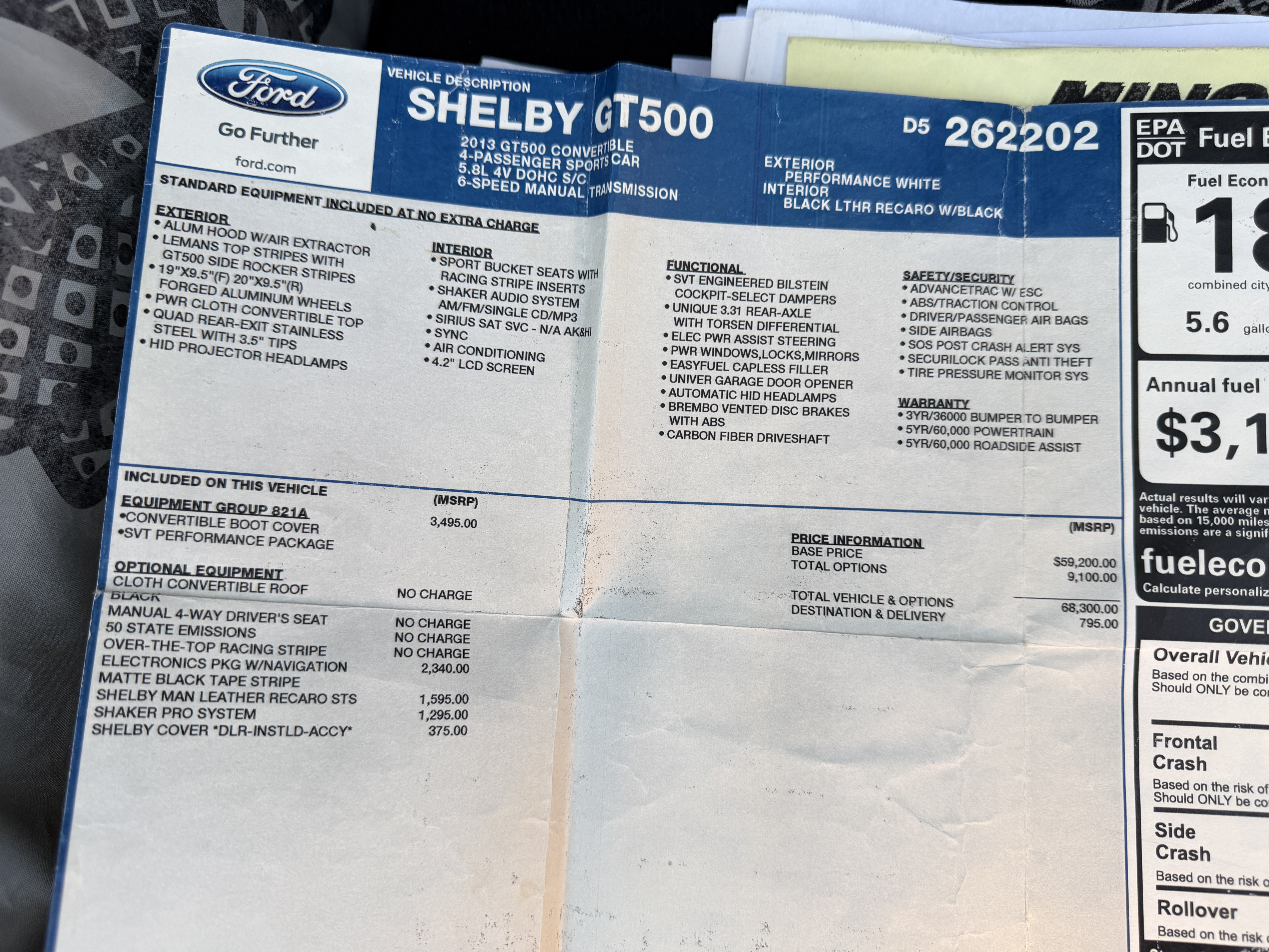 Used 2013 Ford Mustang Shelby GT500 RWD image 32