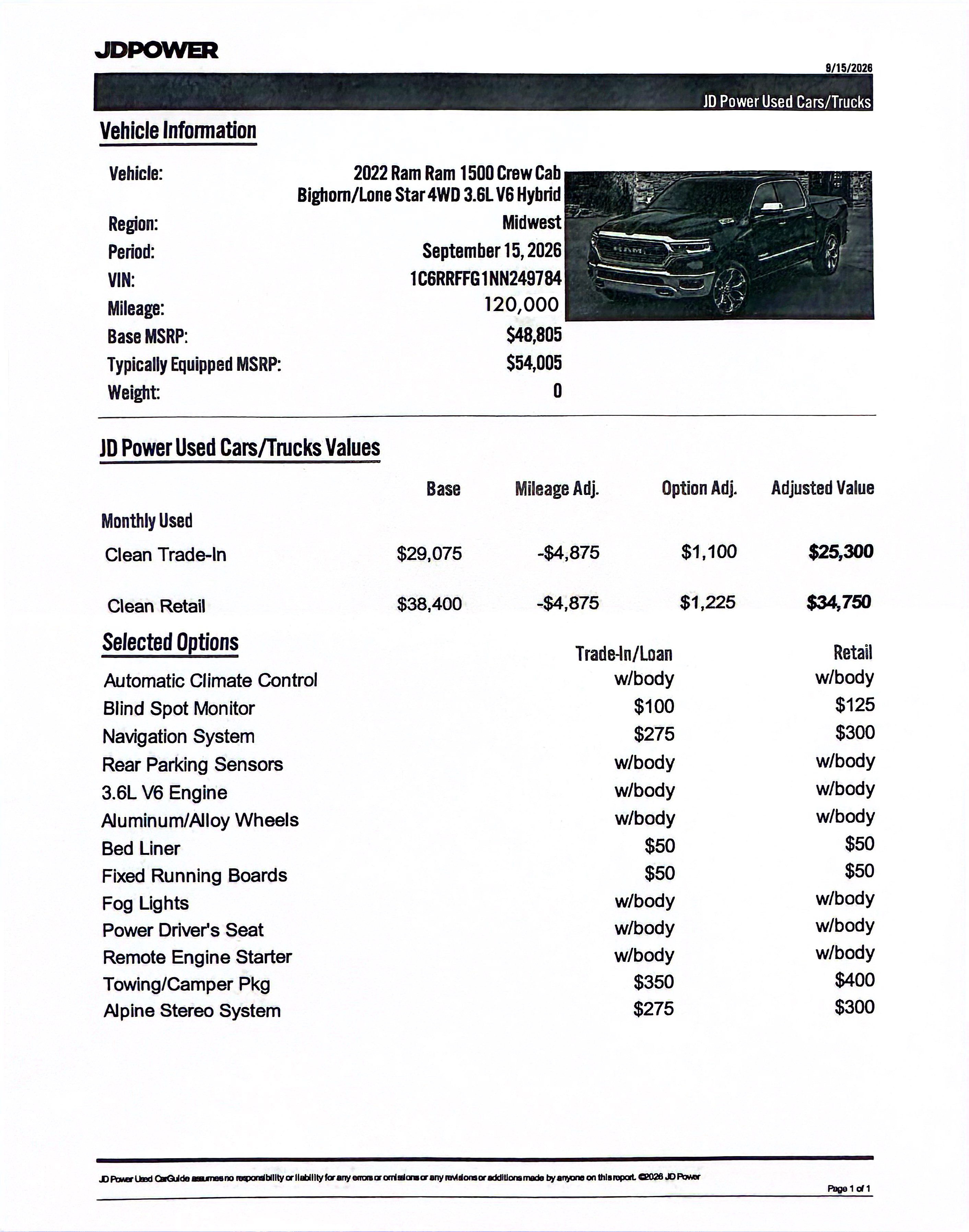 Used 2022 RAM 1500 Lone Star AWD/4WD image 13