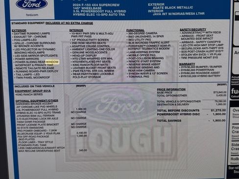 Used 2024 Ford F150 King Ranch w/ FX4 Off-Road Package AWD/4WD image 5