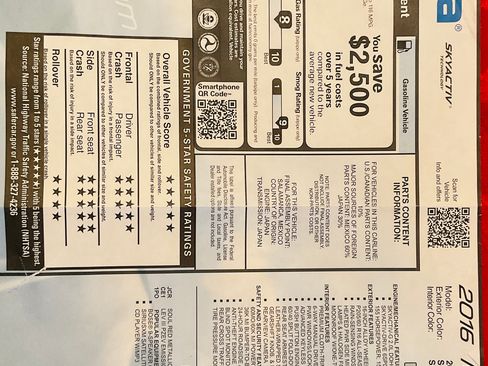 Used 2016 MAZDA MAZDA3 i Touring w/ Popular Equipment Package image 16