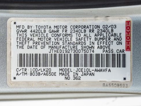 Used 2003 Lexus IS 300 300 SportCross Hatchback 4D image 24