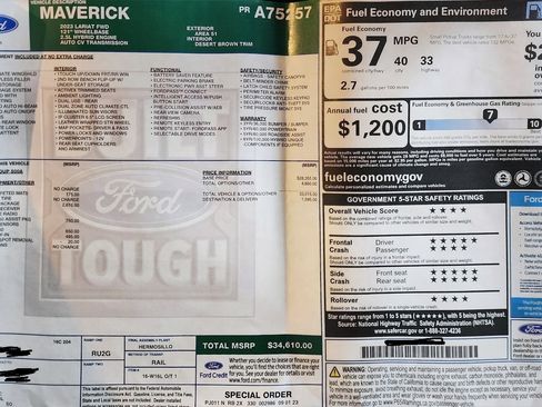 Used 2023 Ford Maverick Lariat w/ Lariat Luxury Package image 6