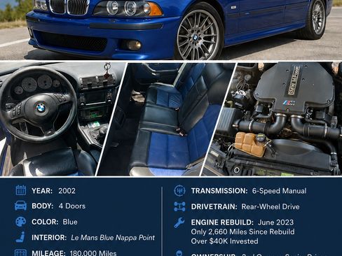 Used 2002 BMW M5 RWD image 1