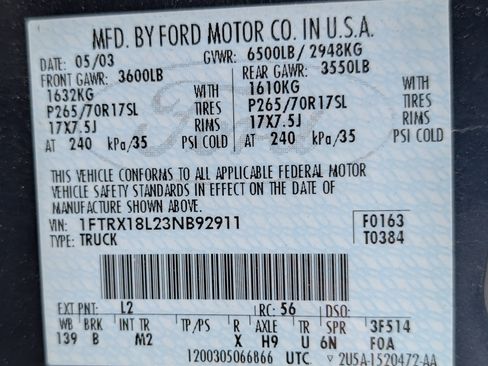 Used 2003 Ford F150 XLT image 2