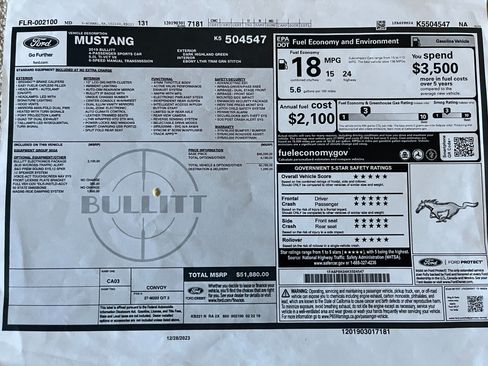 Used 2019 Ford Mustang Bullitt w/ Bullitt Electronics Package image 21