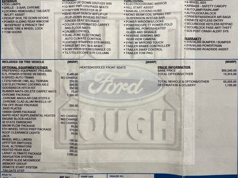 Used 2016 Ford F250 Lariat w/ Lariat Ultimate Package image 23