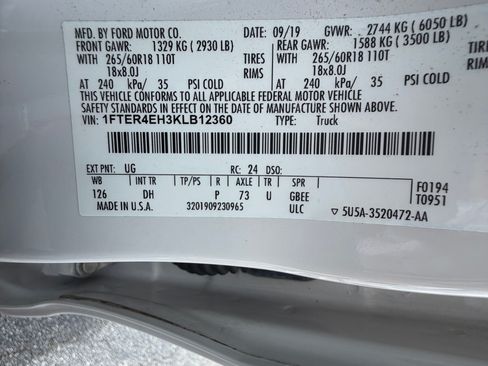 Used 2019 Ford Ranger Lariat w/ Technology Package image 16