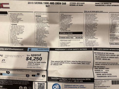 Used 2019 GMC Sierra 1500 SLT w/ SLT Premium Plus Package image 20