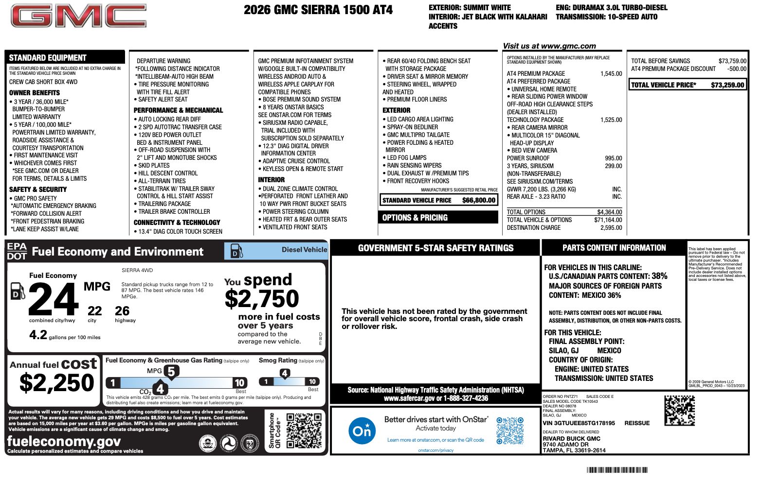 Used 2026 GMC Sierra 1500 AT4 w/ AT4 Premium Package AWD/4WD image 32