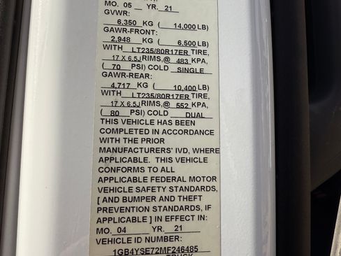 Used 2021 Chevrolet Silverado 3500 W/T w/ WT Convenience Package image 13