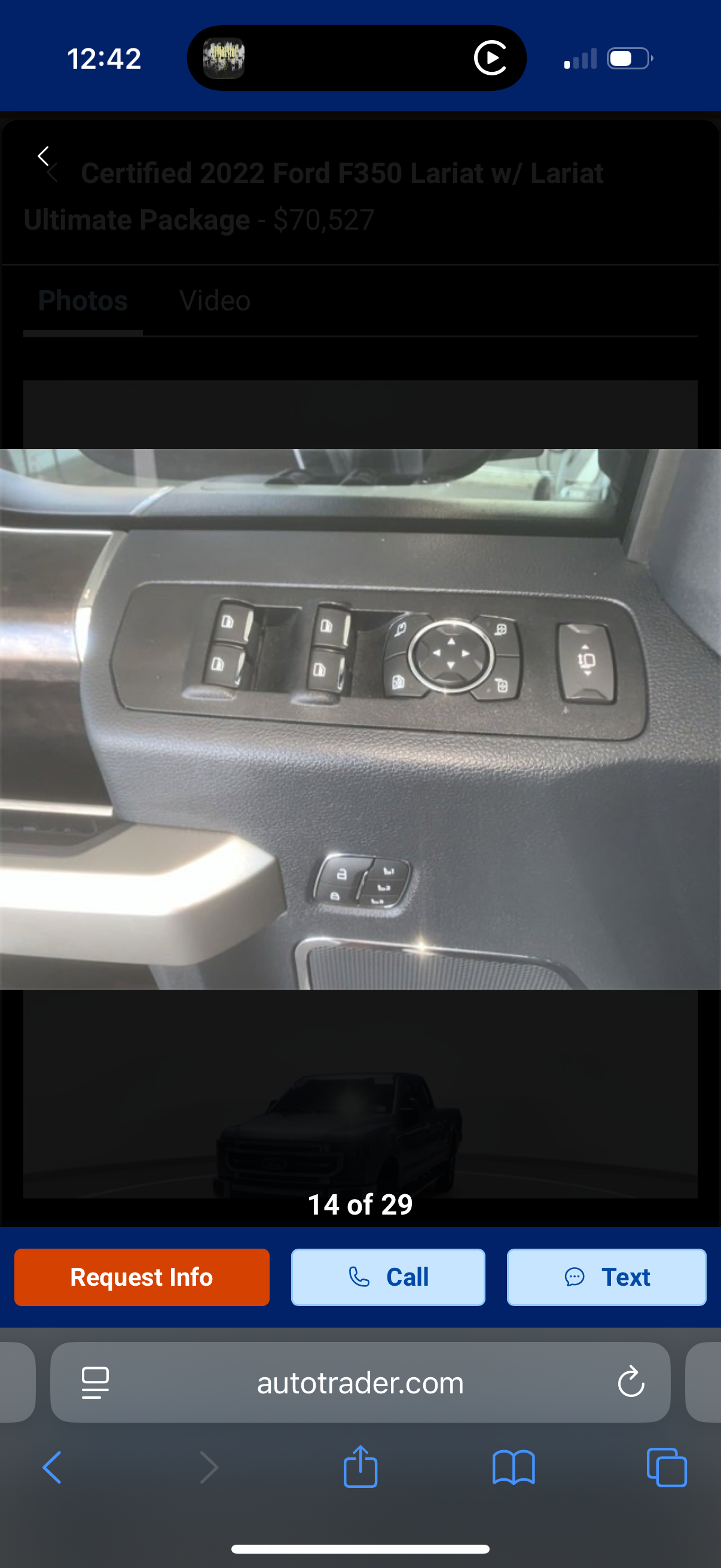 Used 2022 Ford F350 Lariat w/ Lariat Ultimate Package AWD/4WD image 32