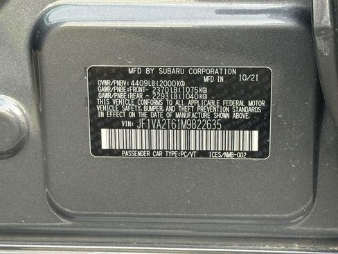 Used 2021 Subaru WRX STI Limited w/ Popular Package #1 image 26