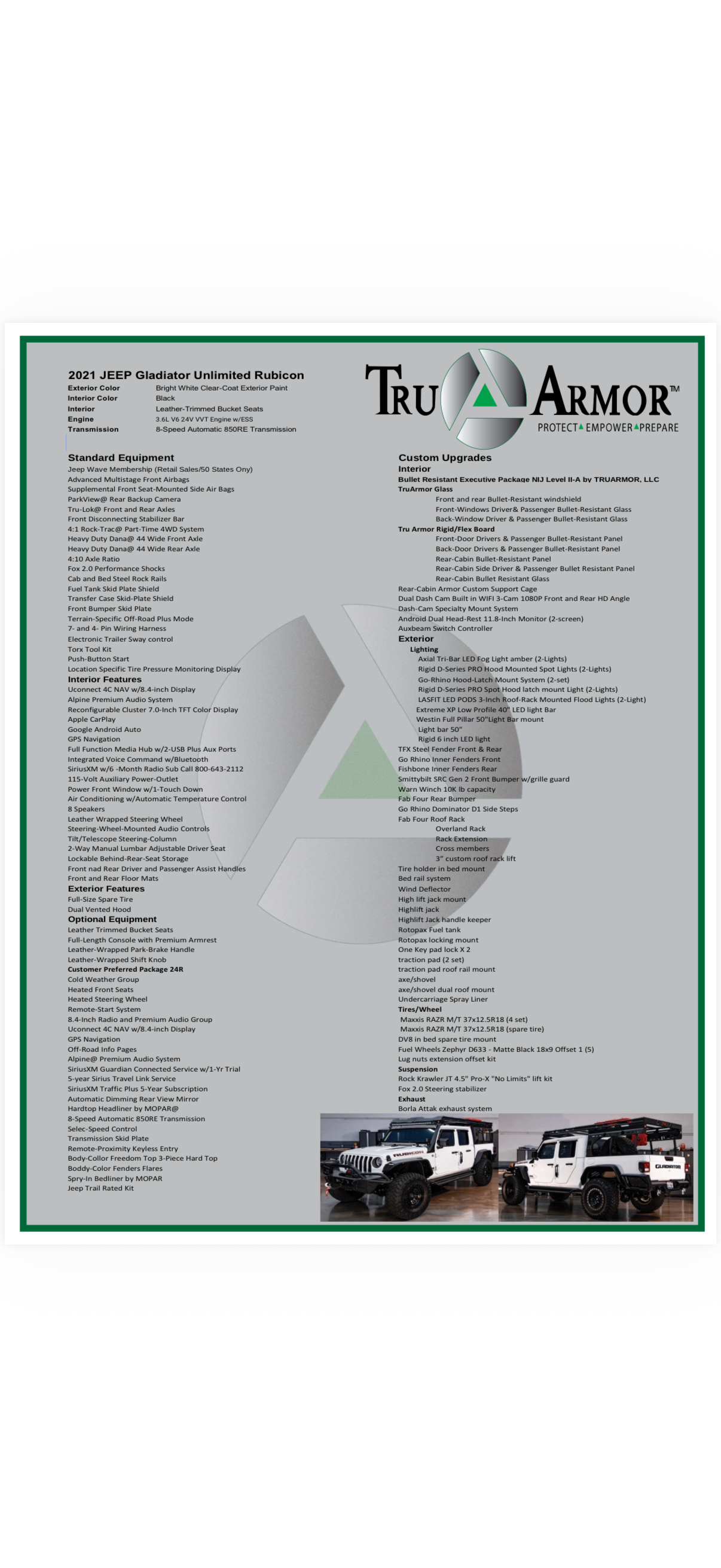 Used 2021 Jeep Gladiator Rubicon AWD/4WD image 32