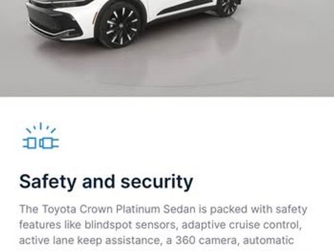 Used 2024 Toyota Crown Platinum image 2