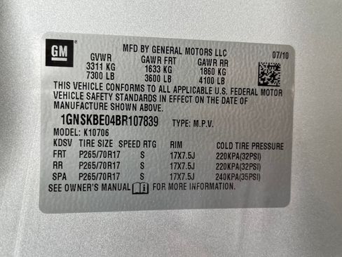 Used 2011 Chevrolet Tahoe LT AWD/4WD image 32