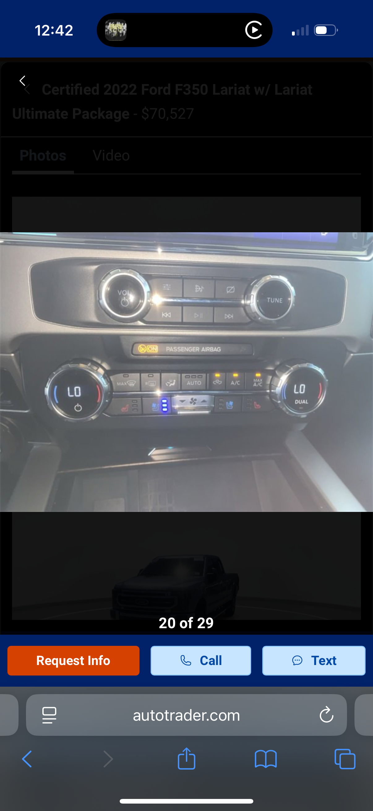 Used 2022 Ford F350 Lariat w/ Lariat Ultimate Package AWD/4WD image 22