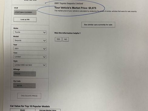 Used 2001 Toyota Sequoia Limited image 11
