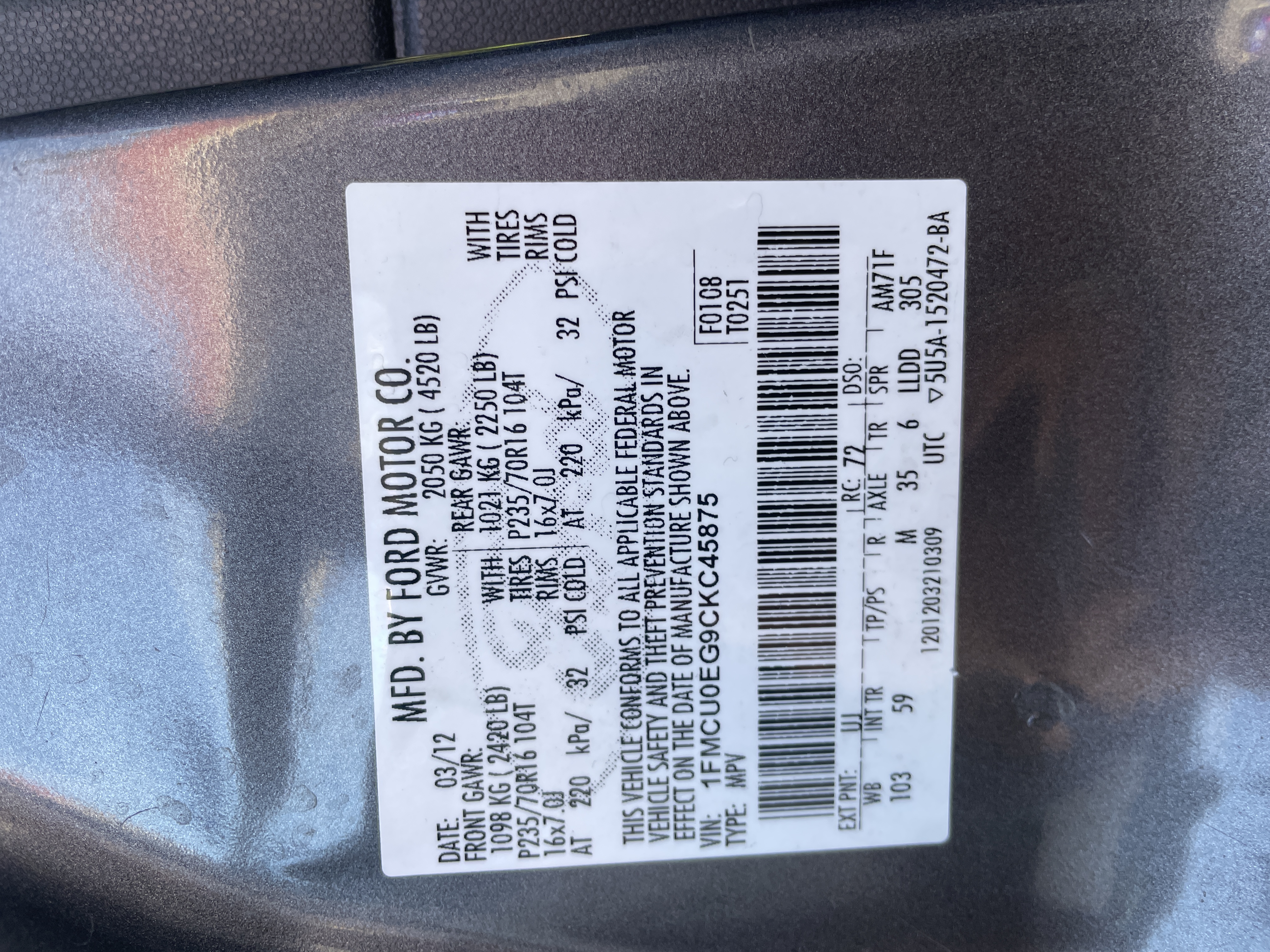 Used 2012 Ford Escape Limited FWD image 12