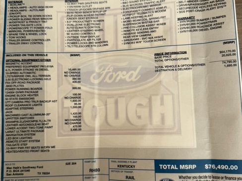 Used 2020 Ford F350 Lariat w/ Lariat Ultimate Package AWD/4WD image 16