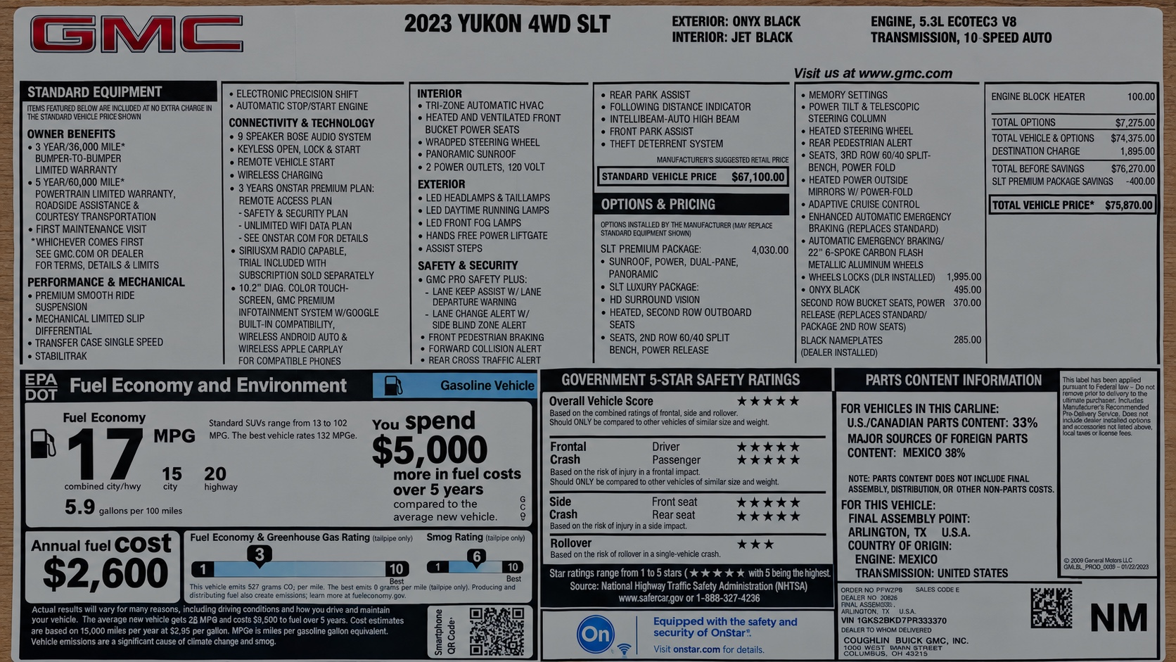 Used 2023 GMC Yukon SLT w/ SLT Premium Package AWD/4WD image 24