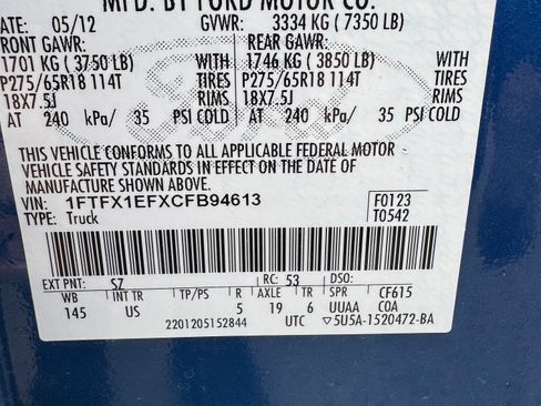 Used 2012 Ford F150 XLT w/ XLT Chrome Pkg image 26