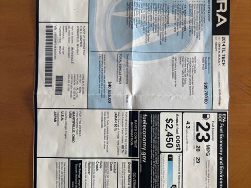 Used 2014 Acura TL w/ Technology Package image 18