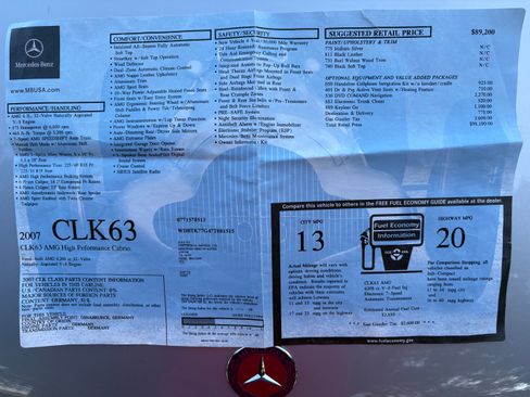 Used 2007 Mercedes-Benz CLK 63 AMG Cabriolet image 22