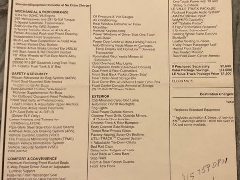 Used 2010 Nissan Frontier LE w/ LE Value Truck Pkg image 14