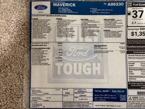 Used 2026 Ford Maverick XLT AWD/4WD image 12