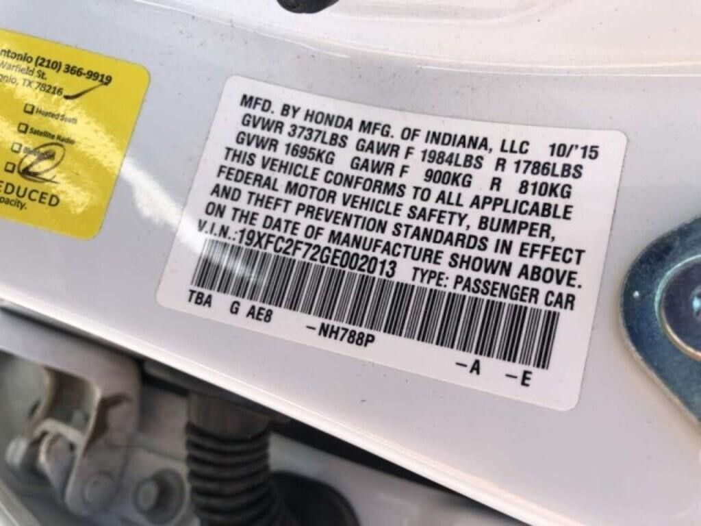 Used 2016 Honda Civic EX image 11