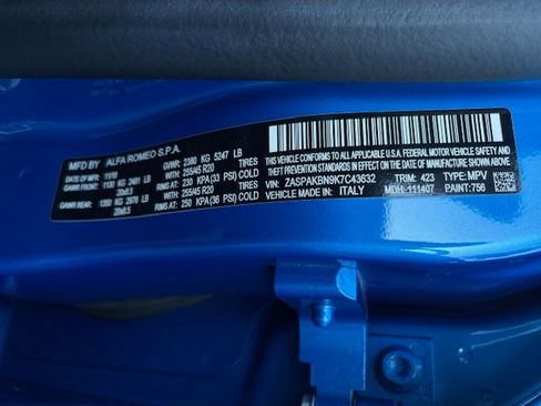 Used 2019 Alfa Romeo Stelvio Ti Sport w/ Quick Order Package 22S Sport image 15