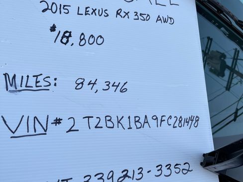 Used 2015 Lexus RX 350 AWD image 6