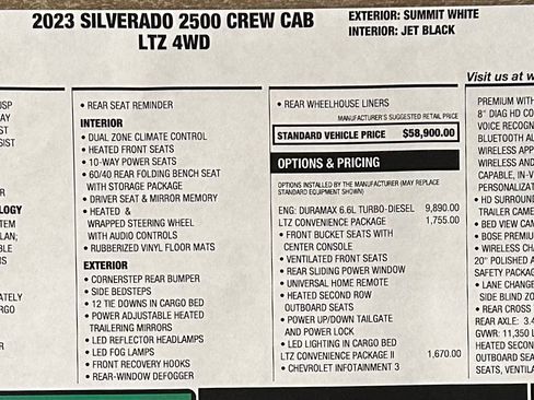 Used 2023 Chevrolet Silverado 2500 LTZ w/ LTZ Convenience Package image 9