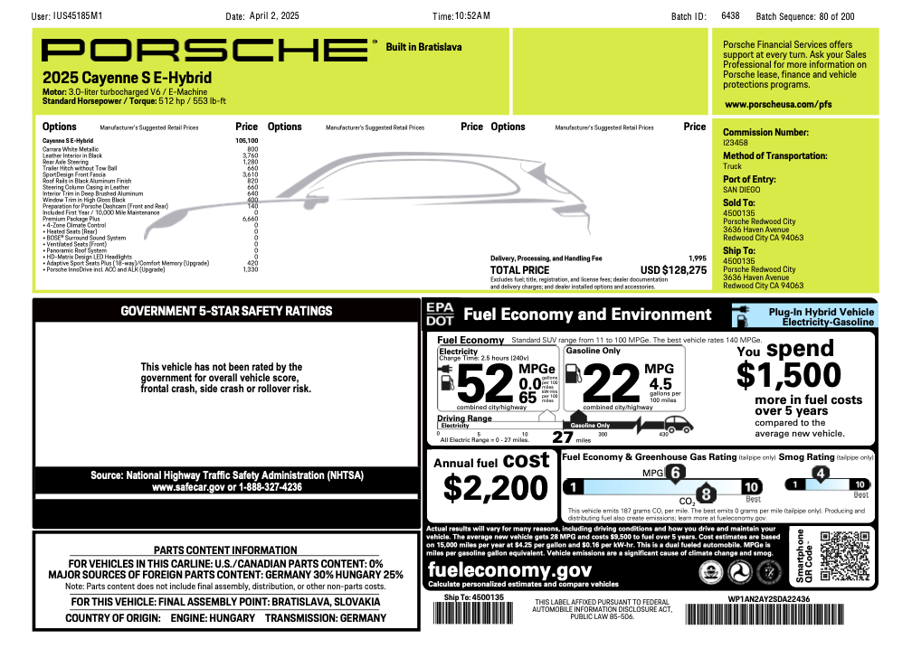 Used 2025 Porsche Cayenne S AWD/4WD image 29