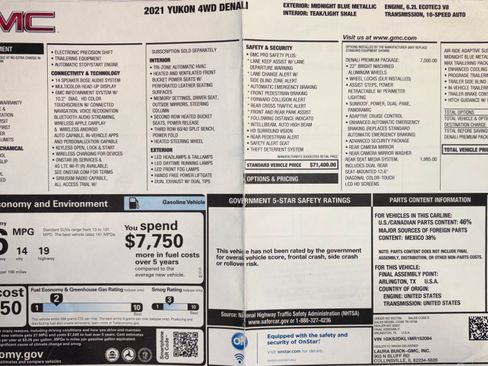 Used 2021 GMC Yukon Denali w/ Denali Premium Package image 27