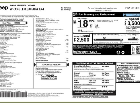 Used 2016 Jeep Wrangler Sahara w/ Connectivity Group image 19