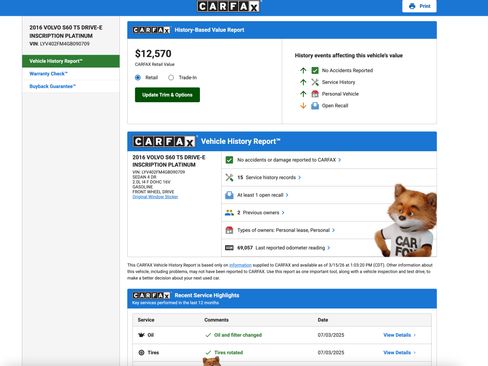 Used 2016 Volvo S60 T5 Inscription Platinum image 5