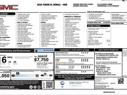 Used 2020 GMC Yukon XL Denali w/ Open Road Package image 19