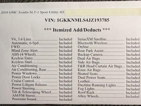 Used 2018 GMC Acadia SLT image 1