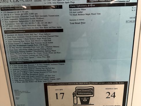 Used 2002 Mercedes-Benz CLK 430 Cabriolet image 11