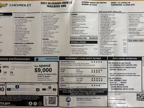 Used 2023 Chevrolet Silverado 1500 LT Trail Boss w/ LT Trail Boss Premium Package AWD/4WD image 17