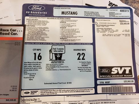 Used 2003 Ford Mustang Cobra image 18