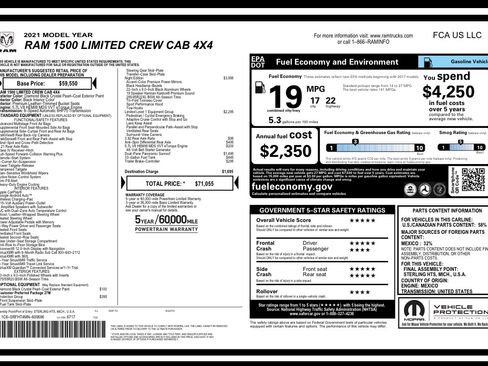 Used 2021 RAM 1500 Limited w/ Night Edition AWD/4WD image 31